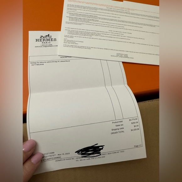 Hermes Herbag 49 new with box - Picture 11 of 12